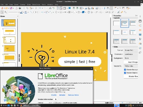 linux lite libreoffice